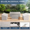 thumbnail image 6 of UDPATIO Patio Furniture Set,Metal Patio Furniture Sets,Beige Modern Outdoor Furniture,7 Piece Outdoor Patio Furniture with 5.75" Extra Thick Cushion for Backyard,Garden?Include Waterproof Covers?, 6 of 7