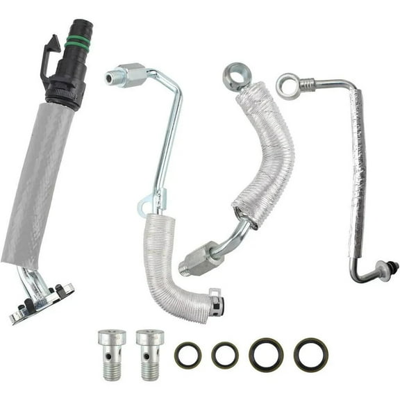 Turbo Charger Coolant Return Hose Line Fits for Chevy Cruze Buick GM 1.4L Fitting Kit