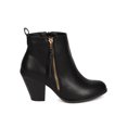 thumbnail image 2 of Nature Breeze Saddle-05 Women Leatherette Tasseled Zipper Chunky Heel Bootie, 2 of 5