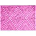 thumbnail image 1 of Ahgly Company Indoor Rectangle Abstract Pink Contemporary Area Rugs, 2' x 5', 1 of 4
