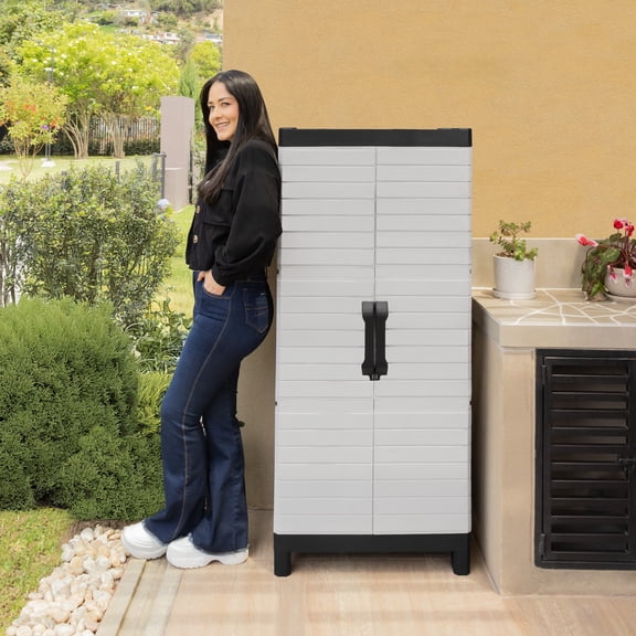 Armario Plastico Organizador Multiusos Grande Estante Exterior
