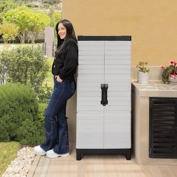 Armario Plastico Organizador Multiusos Grande Estante Exterior