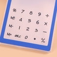 thumbnail image 4 of LOLIPPYY Transparent Calculators Plastic Blue with 8 Display for Office Use 1Pack, 4 of 4
