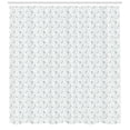 thumbnail image 3 of Ambesonne Spring Shower Curtain, Pastel Botanical Pattern, 69"Wx84"L, Jade Green Pale Green, 3 of 3