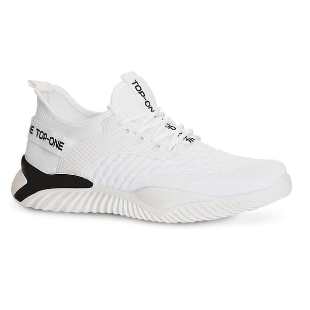 Tenis Hombre TOP ONE Deportivos Comodos Correr Sports blanco 29
