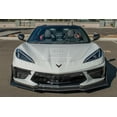 thumbnail image 2 of Replacement For 2020-Present Chevrolet Corvette C8 | ZR1 Stage 3 Style 7-Pieces Front Bumper Lower Lip Splitter ( ABS Plastic - Hydro Dipped Carbon Fiber ), 2 of 12