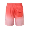 thumbnail image 5 of ibiyuan Men Swim Trunks with Compression Liner Quick-Dry Mens Bathing Suits Drawstring Waist Bathing Shorts Zipper Pockets Breathable Printed Beach Pool Vacation Swimwear,b-Hot Pink, 5 of 6