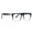 Black3, variant on Classic Square Non-Prescription Eyeglasses Light PC Frame Fashion Decorative Flat Lens Glasses