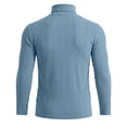 thumbnail image 4 of Stamzod Mens Sweater Plus Size Fashion Casual High Neck Long Sleeve Pullover Sweaters 2026 Fall Winter Clothes Blue D XXXL, 4 of 9