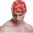 thumbnail image 2 of FYBTO Swimming Cap Hearts with Floral Unisex Adult FYBTO Polyester, 2 of 4