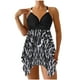 thumbnail image 2 of Traje de baño para mujer Traje de baño dividido con estampado grande para mujer Falda de bikini Traje de baño dividido Trajes de baño para mujer, 2 of 6