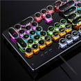 thumbnail image 4 of ziyahi Gaming Mechanical Keyboard Punk Round Backlit Keyboards Keypad Replaceable USB Wired Key Board Home Office Keypad Blue switch, 4 of 7