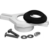 Oatey Urinal Flange Kit, PVC, White, Adjustable 43541