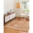 thumbnail image 2 of Unique Loom Isabella High-Low Pile Area Rug 7' 10 x 10' Rectangle Rust Red/Ivory, 2 of 2