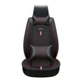 thumbnail image 4 of Maidao Car Seat Covers Leather Fit for Opel Antara 2008-2013 Water Resistant Front Rear Cushion Protector Black Red, 4 of 6