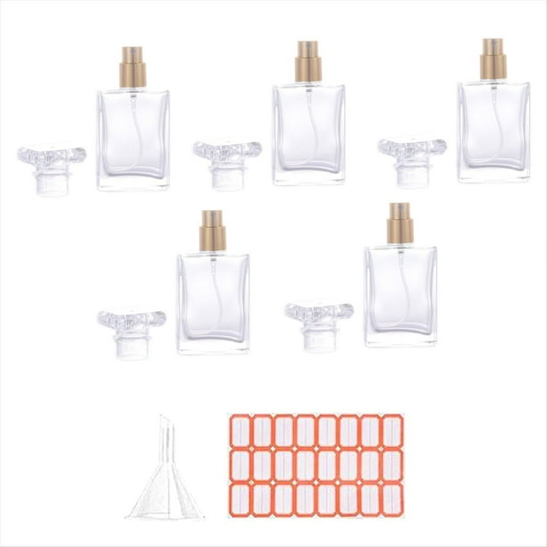 5 de de 30 Ml, Atomizador Cosmético Pequeño, de Perfume, Contenedor de Atomizador, Botella de de Vidrio para Viajes
