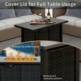 thumbnail image 3 of Walsunny 43" Propane Fire Pit Table 50,000 BTU Steel Gas Fire Pit with Removable Lid & Waterproof Cover, 3 of 6