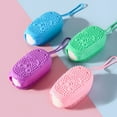 thumbnail image 3 of Silicone Body Scrubber Shower Exfoliating Scrub Sponge Bubble Bath Brush Massager Skin Cleaner Cleaning Pad Bathroom Accessories, 3 of 13