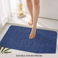 thumbnail image 3 of Vintage Navy Blue Door Mat&nbsp;Indoor Outdoor Entrance,Non Slip Small Rug for Kitchen Bathroom Entryway Rug,Farmhouse Retro Dark Solid Color Linen Texture Washable Doormat Floor Mat 18x30 Inch, 3 of 8