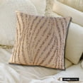 thumbnail image 5 of Throw Pillow Covers, Wave Of Gold - 12x12 Inches Square Decorative Throw Pillow Covers In Silk & Sequins Embroidery, 5 of 8