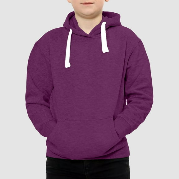 Hoodies Boys Purple Hoodies Casual Long Sleeve Classic Hoodie Fall Clothes r 13-14 Years Boys Clothes Boys Girls Fashion