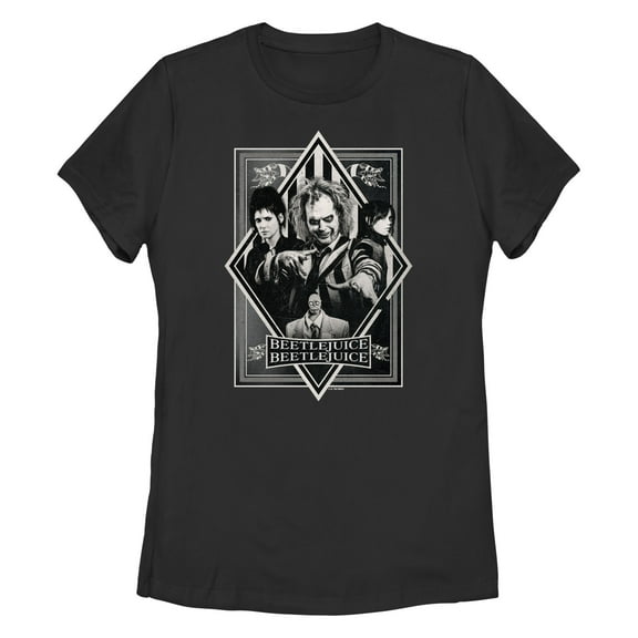Women's Beetlejuice Beetlejuice Team Poster  Graphic T-Shirt
