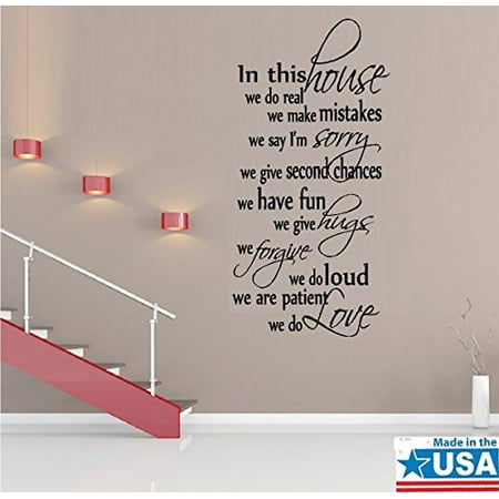 Decal ~ IN THIS HOUSE WE DO LOVE #5 ~ WALL DECAL, HOME DECOR 20