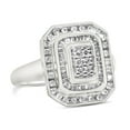 thumbnail image 2 of Sterling Silver 1ct. TDW Round & Baguette Diamond Ring (I-J, I2-I3), 2 of 8