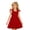 1-Red142, variant on Wxolcjlv Girls Casual Dresses Solid Color Sleeveless Crewneck Dress with Bow, Sizes 3-10