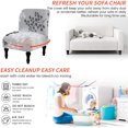 thumbnail image 4 of Armless Chair Slipcover Removable Armless Chair Cover Printed Armless Accent Chair Covers Washable Slipper Chair Slipcovers Furniture Protector Covers for Extra Large Armless Accent Chair, 4 of 7