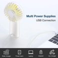 thumbnail image 5 of blanc-4000mah Ventilateur Main, Mini Ventilateur Portatif, Petit Ventilateur Recargable Usb [temps De Travail 5-20h] Ventilateur Personnel Pil, 5 of 5