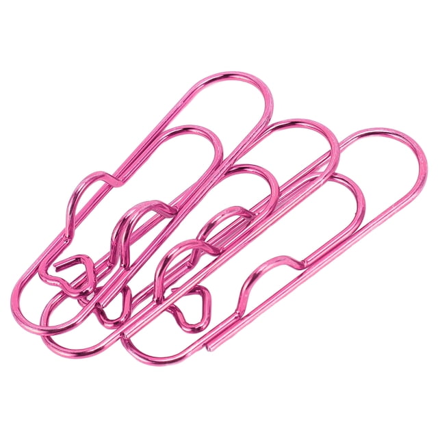 Soporte De Clips De Bolígrafo De Metal 30pcs Soporte De Pluma De Acero Inoxidable Con Estuche Transparente Para Recibos De Marcadores De Cuaderno