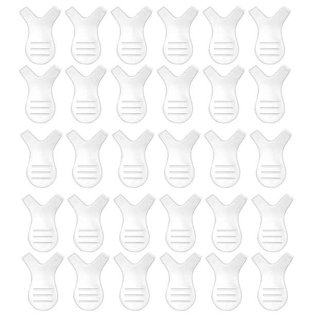 BRIGHTFUFU 60 unids plástico y forma pestañas pestañas pestañas levantar cepillo maquillaje herramienta de belleza