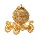 thumbnail image 5 of Adorno de carruaje de calabaza, joyero con bisagras esmaltado, accesorio fotográfico artesanal pintado a mano, soporte de joyería para la entrada del Oro, 5 of 9