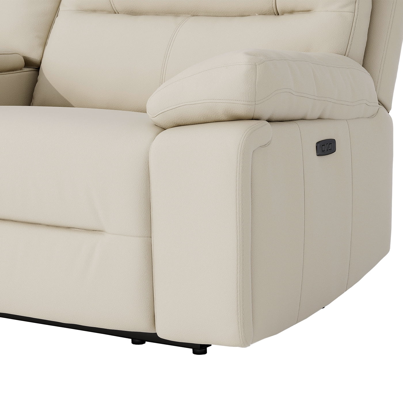 Jennifer Taylor Home Malibu 79" Modern Power Motion 3-Piece Reclining Loveseat Sofa with Cup Holders