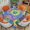 Tie Dye, variant on Tie Dye Tablecloth 54x54 Inch Square Hippie Colorful Swirls Rainbow Tablecloths Polyester Table Cloth for Holiday Parties Kitchen Dining Indoor Outdoor