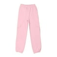 thumbnail image 4 of ZACPNCV Parachute Pants for Girls Cargo Jogger Pants Wide Leg Streetwear Kid Teen Jogger Trousers with Pockets Pink 9-10 Years, 4 of 8