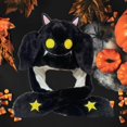thumbnail image 3 of Sombrero orejas de felpa Salvador para Halloween invierno Negro, 3 of 6