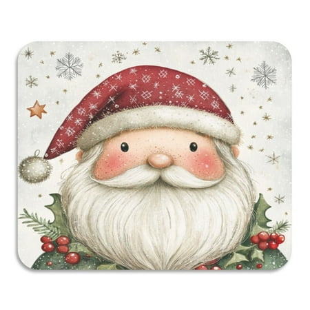 

Diatom Mud Drain Pad 15.7X11.8 Inch Dish Drying Mats Magical Mat Magic Mat Kitchen Drain Mat Coffee Drain Mat Table Drain Mat Cute Bearded Santa Claus