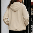 thumbnail image 3 of Womens Windbreaker Lightweight Jackets Hooded Quarter Zip Pullover，Half Zip, Windproof, Waterproof, Rain Coats, Hiking, Casual, Outdoor, Pockets, Fall, 2026, 3 of 4