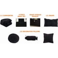 thumbnail image 3 of Elegant Comfort 10 Piece Comforter Sets Full/Queen Black Sunflower - 2000 Thread Count Microfiber, 3 of 3
