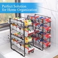 thumbnail image 3 of 2 Pack - Stackable Beverage Soda Can Dispenser Organizer Rack, Bronze, 3 of 7