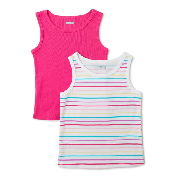 Garanimals Baby and Toddler Girl Tank Tops, 2Pack, Sizes 12 Months5T