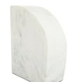 thumbnail image 4 of CosmoLiving by Cosmopolitan 4" Geometric 8 lbs White Marble Bookends with Gold Inlay (Set of 2), 4 of 8