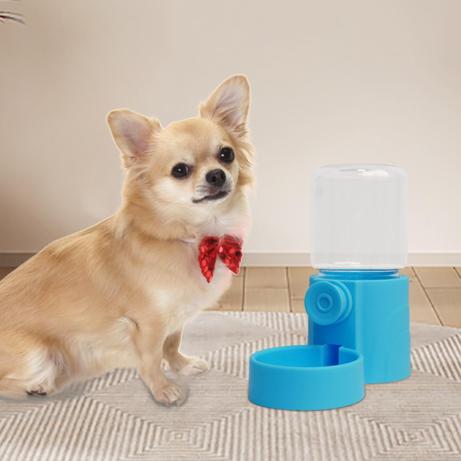 Bvdfgk Dog Cat Automatic Feeder Feeding Container Large Capacity Cage Hanging Dispenser Blue Water Dispenser