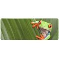thumbnail image 1 of RYLABLUE Red Eyed Tree Frog Cute Tropical Rainforest Extra Extended Large Gaming Mouse Pad Mat Desk Pad Keyboard Mat 31.5x12 inch, 1 of 3