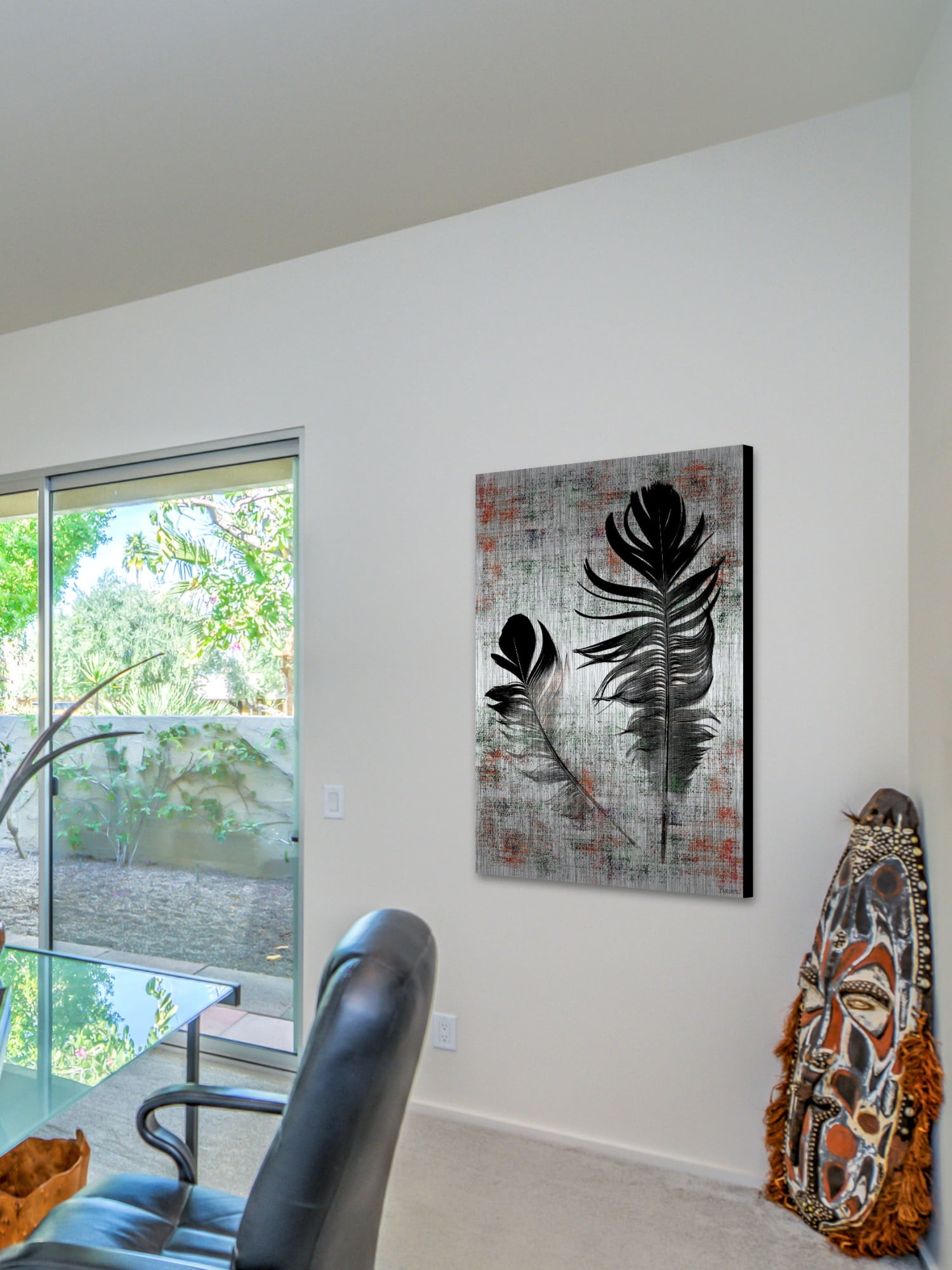 Parvez Taj "black Feathers" Painting Pri