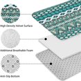 thumbnail image 5 of Teal Geometric Boho Pattern Bathroom Rugs Sets 3 Piece,Toilet Cover Set,Absorbent Non Slip Bathroom Mats Sets with U-Shaped Contour Rug Toilet Rug Set, 5 of 5