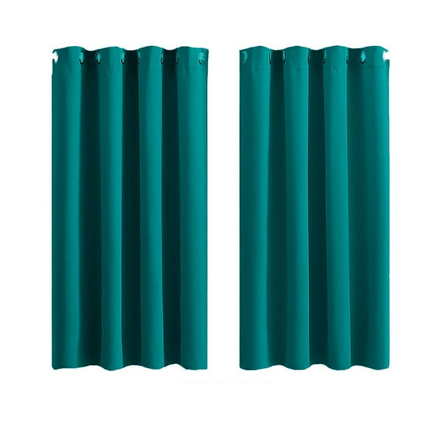 Cqxid Rideau à Moins de 30$ Panneaux de Rideaux Thermiques Isolés pour Salon Ensemble de Rideaux de Douche Bleu Bébé Rideau de Séparation de Bain Sans Perçage