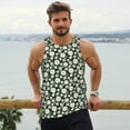 thumbnail image 5 of Rocae White Daisies and Bee for Men's Workout Tank Top Men's Running Tank Top Dry Fit Athletic Workout Tank Tops4X-Large, 5 of 9